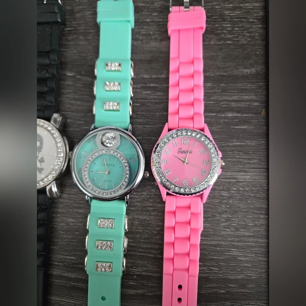 Lot Of 4 Bedazzled Watches EUC